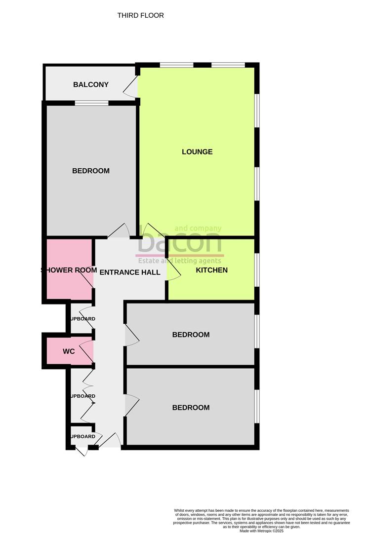 Floor Plan | Flat - Purpose Built | Seabright, West Parade, Worthing | Sold - Subject to Contract